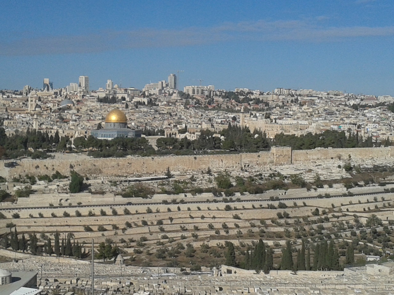 The Mount of Olives, where Jesus will return, according to the Scriptures (Zech 14:4; Acts 1:11). Photo: Charles Gardner