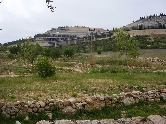 Terrain of ascent to Jerusalem. See Photo Credits