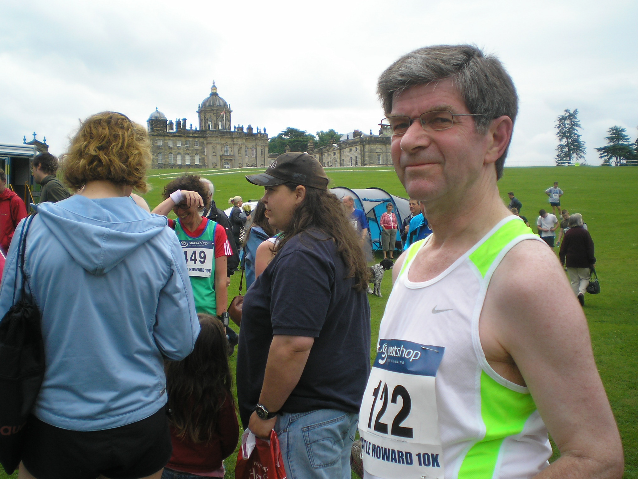 Running with perseverance: Charles Gardner completes a 10K cross-country ‘trail’ around Yorkshire’s famous Castle Howard estate in 2010. Photo: Linda Gardner