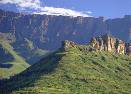 The magnificent Drakensberg mountains, not far from the farm where an Israeli family heard how Jesus is the fulfilment of Yom Kippur.