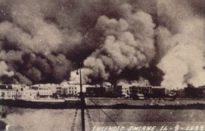 Great Fire of Smyrna, 1922.