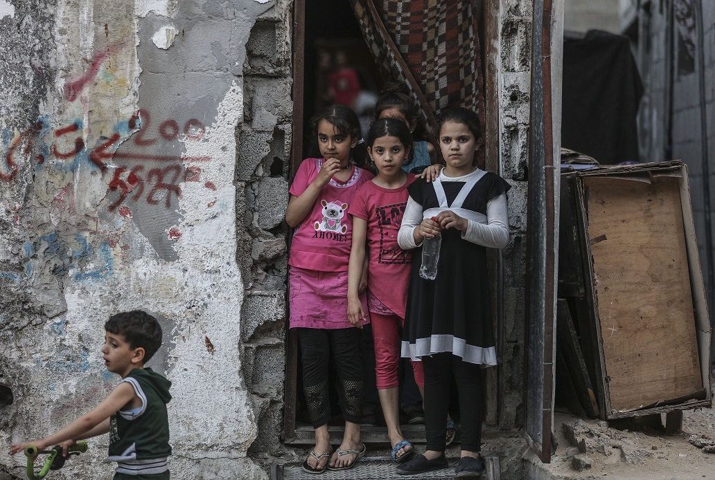 Children in Jabalia refugee camp, Gaza. See Photo Credits.