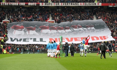 Fans mark the 60th anniversary of the Munich air disaster, 1958-2018