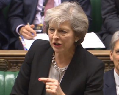 PM Theresa May, speaking during PMQs on 30 November 2016.