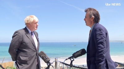 Boris Johnson and Robert Peston