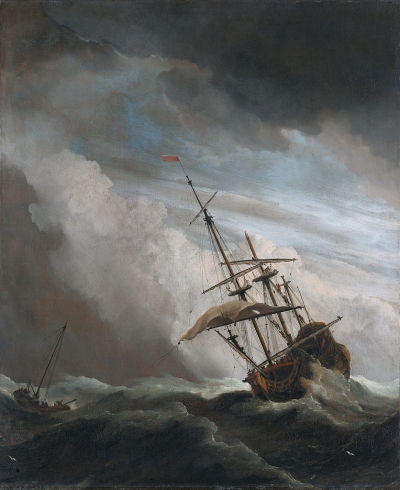 &#039;The Gust&#039;, by Willem van de Velde the Younger (1633–1707)